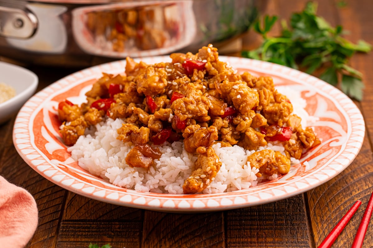 Teriyaki Coffee Chicken Fried on Rice